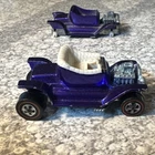 Vintage 1968 Hot Wheels Redline Purple Hot Heap Made In USA Broken Windshield