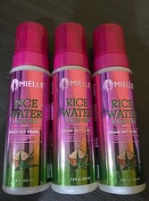 New MIELLE Rice Water  Aloe Vera Braid Set Foam, 7.5 fl oz ea, 3 PK 