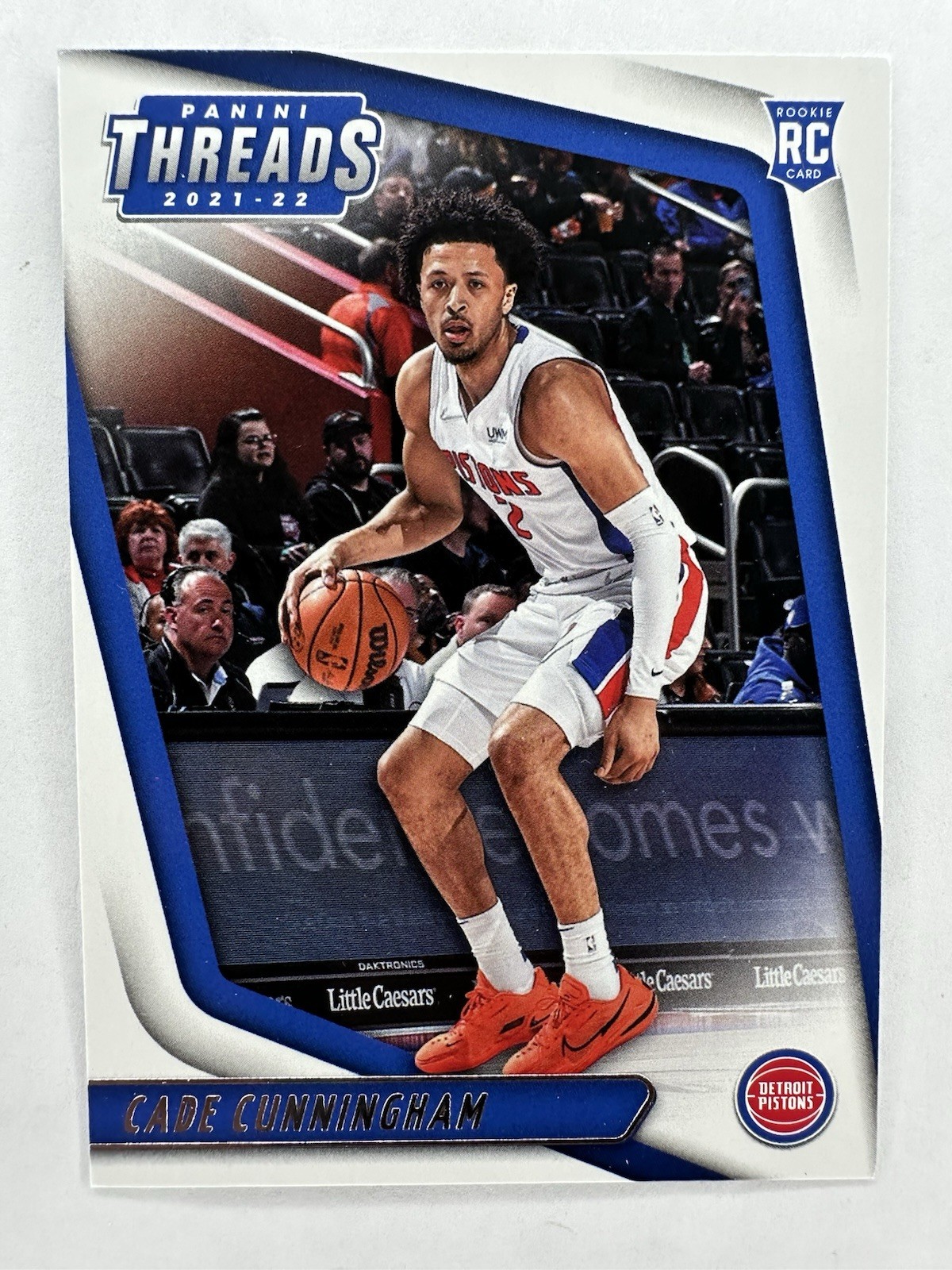 Cade Cunningham 2021-22 Panini Threads RC #79 Red White Blue Detroit Pistons