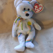 Ty Beanie Babies Cheery The Rainbow Bear Plush Soft Toy Sun New With Tag