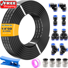 Air Line Tubing Kit14 Air Hose14 6.35mm Od 32.8ft Polyurethane Pu Air Ho