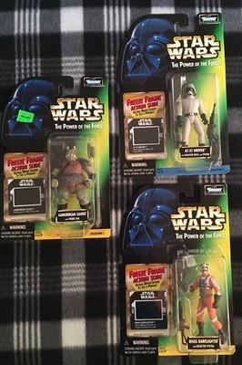 Star Wars POTF Freeze Frame Lot of 3 Gamorrean Biggs AT-ST Driver - Brand New