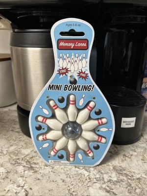 Vintage Toysmith Mini Bowling Desk Game 10 Pins 1 Ball Factory Sealed