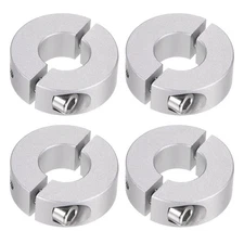 4pcs Double Split Shaft Collar 16mm Bore Clamp-On Collars 35mm OD 12mm Width