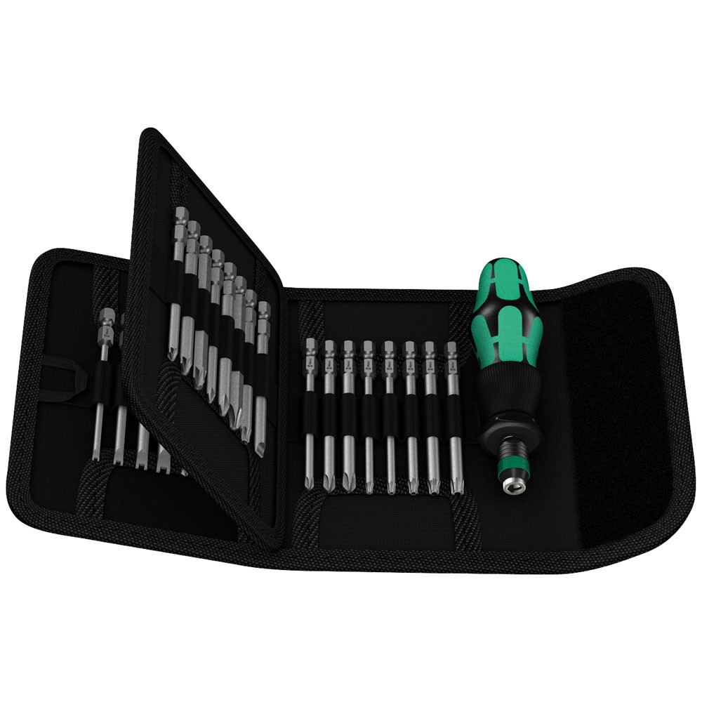 Wera KK62 33-Piece Kraftform Kompakt Screwdriver & Security Bit Set