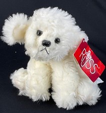 Russ Berrie Muffin Jr. Bichon Frise Puppy Dog Plush 6" Item 4239 Stuffed Animal