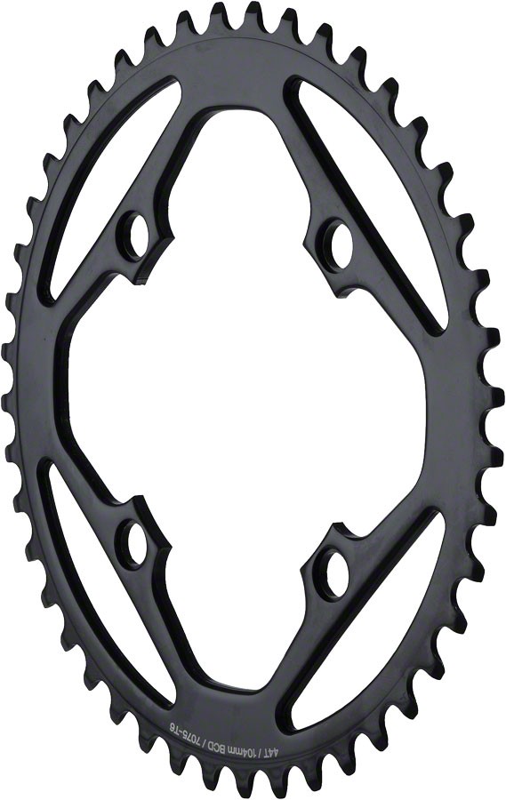 42T Aluminum Black Single Speed Chainring 104 BCD No-Ramp Design 8090₽