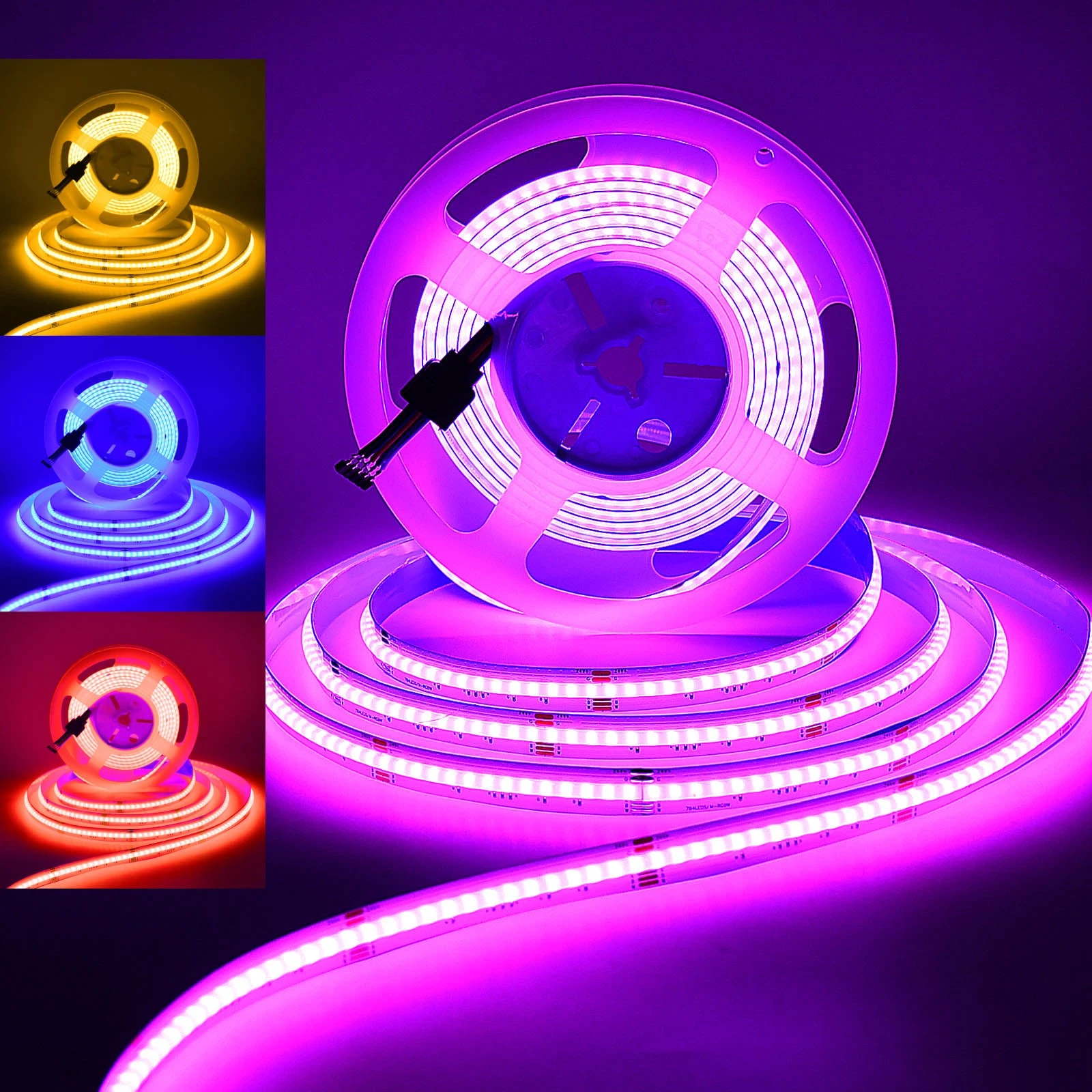 20x 5M 24V COB LED Strip Light RGBWW High Density Flexible Tape Cabinet Kitchen