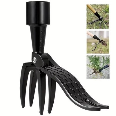 Weeder Puller Stand Up Weed Tool Handle Claw Garden Outdoor Root Remover Killer