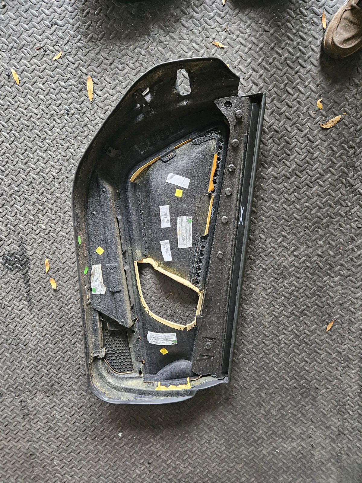 Lamborghini Gallardo, LH, Front Door Trim Panel, Dmg, Used, P/N 400868121