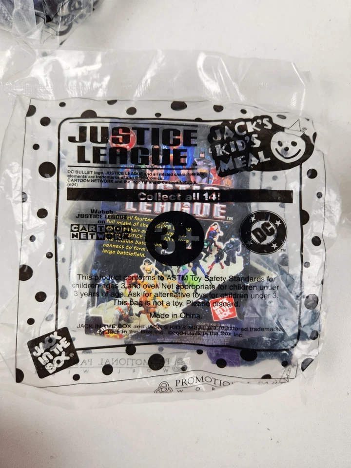 LEX LUTHOR toy figure JUSTICE LEAGUE Cartoon Network Jack in the Box New 2004 - Image 2 of 2