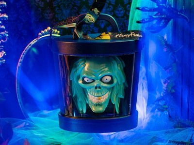 2026 Disney Parks Halloween Haunted Mansion Hatbox Ghost Popcorn Bucket