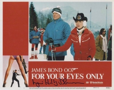 LYNN HOLLY JOHNSON SIGNED PHOTO FROM JAMES BONDS FOR YOUR EYES ONLY