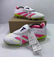 Adidas Predator Pro Tongue FG Football Boots - White / Pink - Size UK 10.5 &ndash; NEW