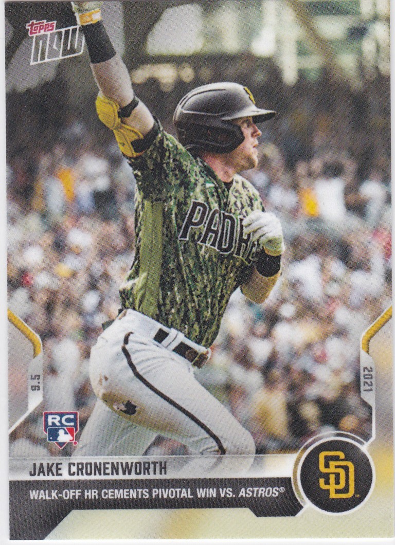 2021 TOPPS NOW #764 JAKE CRONENWORTH- SAN DIEGO PADRES