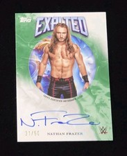 2025 Topps Exalted WWE NATHAN FRAZER ON CARD AUTO GREEN SSP /50