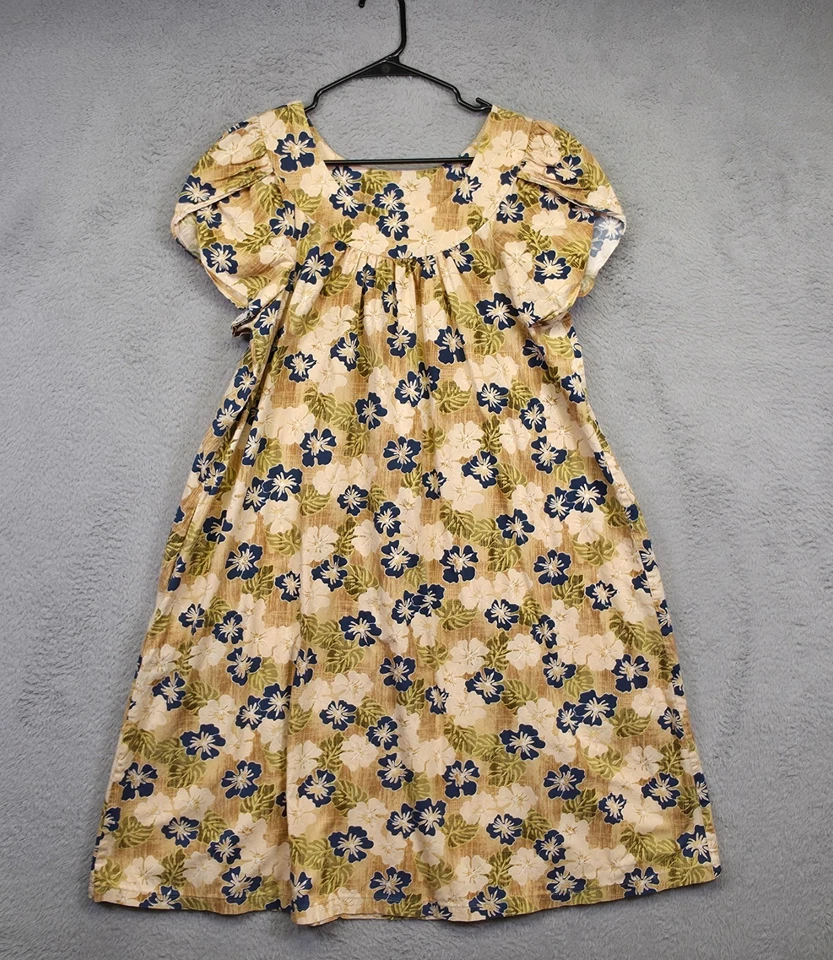 Vestido Muu Muu Vintage Sabor Hawaiano Para Mujer L Floral Cottagecore Modesto Mumu Foto 2 de 4