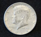 1964D Kennedy SILVER Half Dollar 90% Silver in VF Condition!