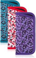 3 Pack Glasses Pouch Slim - Soft Eyeglasses Bag Spectacles Sleeve Portable Cloth