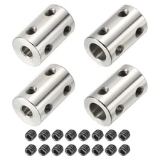 4pcs Shaft Coupler Connector 5mm to 8mm Bore Rigid Coupling Stainless Steel