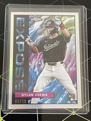 2025 Topps Chrome Expose Dylan Crews Rookie #2/10 Nationals RC SSP Case Hit
