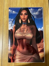 Bonita cubierta virgen tatuaje M House Comics Pocahontas de Anna Novik