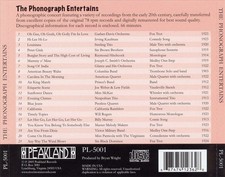 VARIOUS ARTISTS PHONOGRAPH ENTERTAINS: A COLLECTION OF VINTAGE POPULAR RECORDING