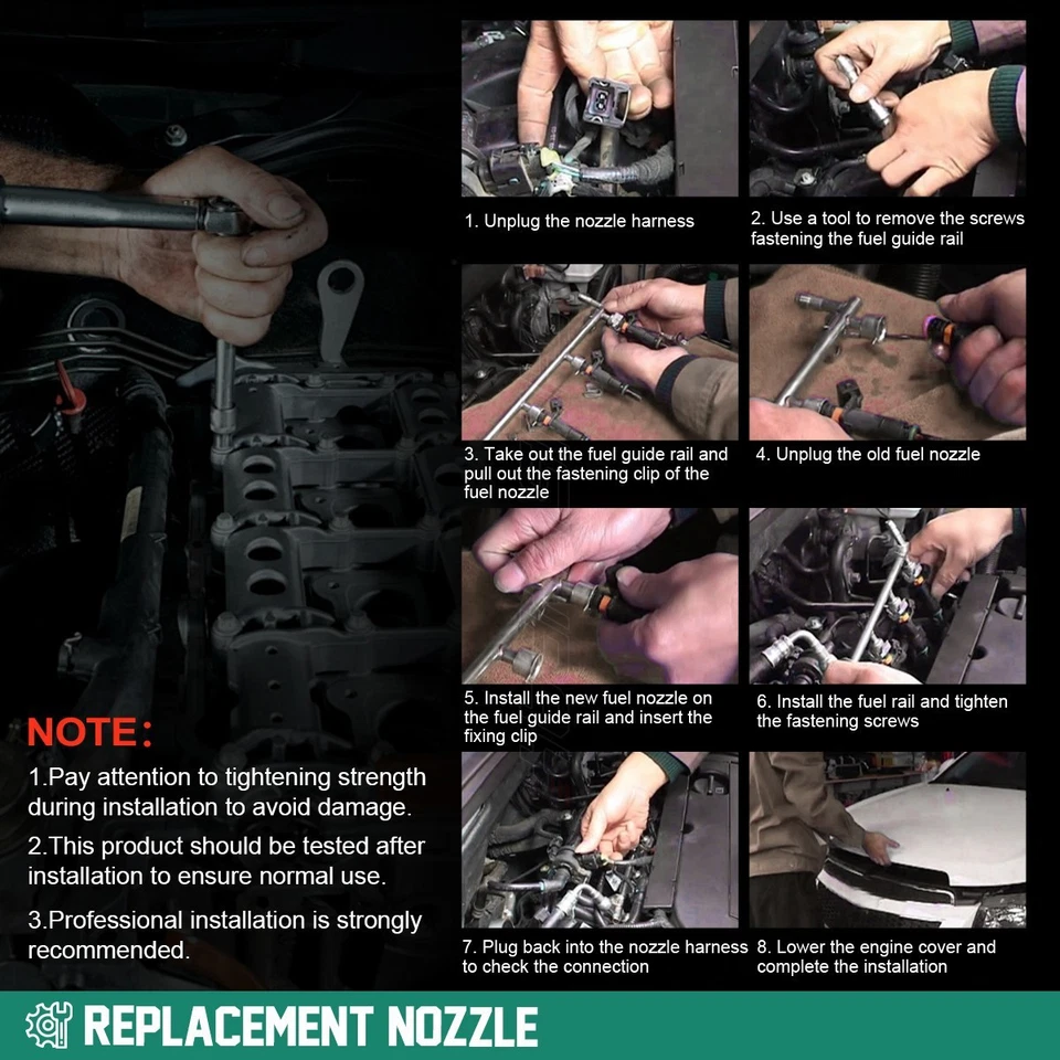 A46-00 JUEGO DE 6 INYECTORES DE COMBUSTIBLE APTOS PARA NISSAN 1981-1983 DATSUN 280ZX 2.8L L6 EE. UU. Foto 4 de 4