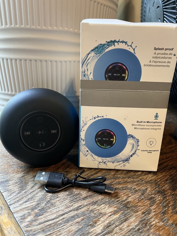Bluetooth Shower Speaker, Portable, Stereo Sound with Suction
