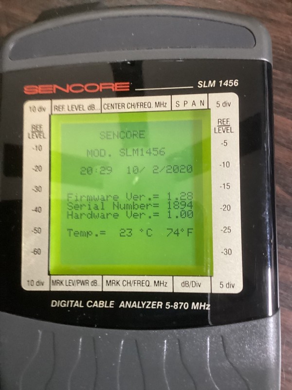 Sencore SLM 1476 Signal Lever meter Analyzer new charger Manual  & Case