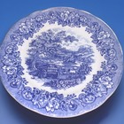 IRIONSTONE ENGLAND BLUE & WHITE 8”plate. Flawless!  — photo 1