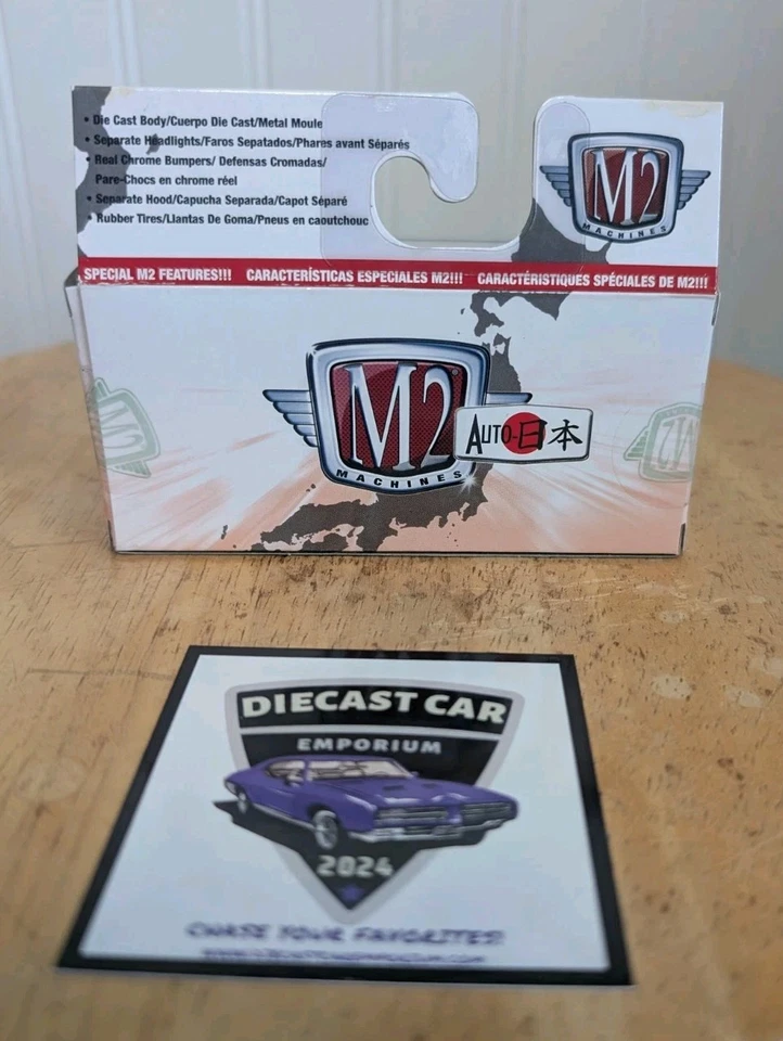 M2 MACHINES AUTO JAPAN 1970 NISSAN FAIRLADY Z Z432 GREEN CHASE 1/750 - Red Tires - Image 4 of 4