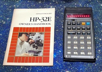 HP 32E 1982 VTG LED Calculator Restored USB-C Lithium Upgrade w OEM Manual Works