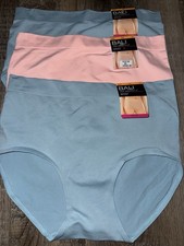 Bali  3-Pair Womens Brief Underwear Panties Nylon Blend One Smooth U  L
