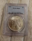 1923 "P" Peace SILVER Dollar $1 PCGS MS63 Uncirculated BU Unc ECC&C, Inc.