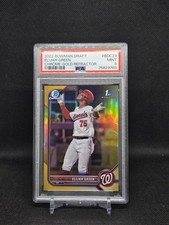2022 Bowman Chrome Draft Elijah Green Gold Refractor /50 #BDC-23 PSA 9