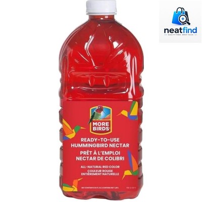 Natural Flower Mimicking Hummingbird Nectar - 64 fl oz Resealable Bottle