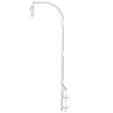 37in Baby Crib Mobile with Double Screw Arm Wind-Up Music - White