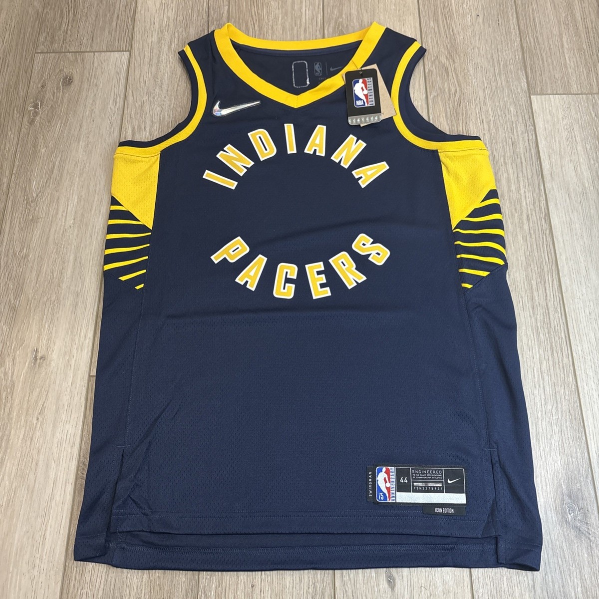 NWT 75th Anniversary Icon Edition Indiana Pacers Jersey Size M NBA