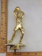 Girls Basketball Gold Plastic Trophy Topper - 7 1/4" Tall