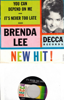 Decca record & sleeve Brenda Lee You Can Depend On Me