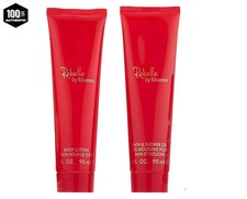 Rebelle by Rihanna 2 pc Gift Set for Women-3.0 OZ Bath  Shower Gel Body Lotion
