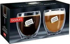 Bodum Pavina (2 pro Box) 0,25 l/8 flüssige Unzen Carte Noire doppelwandige Gläser.