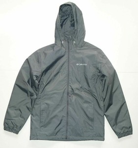 COLUMBIA Big Delta Men's Jacket Hooded Rain Windbreaker MEDIUM Grey NWT MSRP $75 | eBay