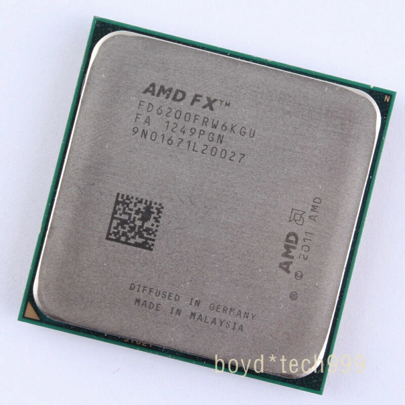 AMD FX-6200 CPU Six Core 3.8 GHz FD6200FRW6KGU Socket AM3+ Processor FX 6200 - Image 3 of 4