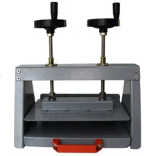 TECHTONGDA A4 Manual Double Wheel Bill Paper Press Bookbinding Flatten Machine 