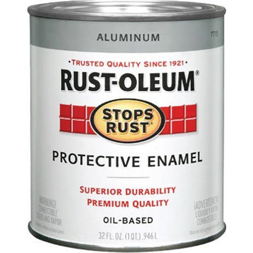 RustOleum 7715 Quart Aluminum Metallic Paint eBay