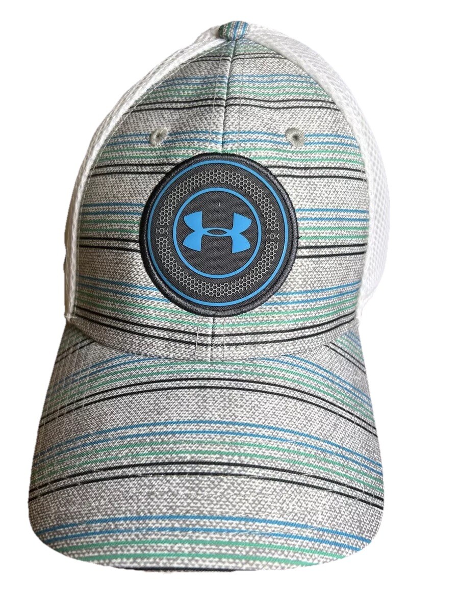 Under Armour Golf Baseball Cap Size L/XL Mesh Stretch Fit Gray