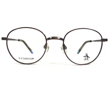 Penguin Kids Eyeglasses Frames THE ELLIOT JR BR Brown Round Full Rim 43-18-135