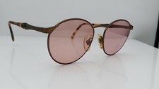 Vintage Giorgio BH 615 0026 Gold Metal Oval Sunglasses Frames Italy